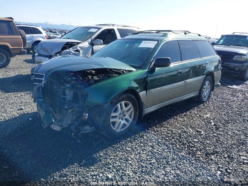 2002 Subaru Outback VIN: 4X49BH66572766469 Lot: 38910372