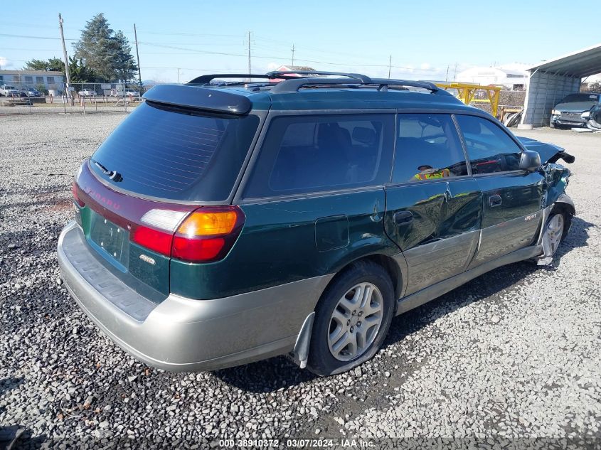 2002 Subaru Outback VIN: 4X49BH66572766469 Lot: 38910372