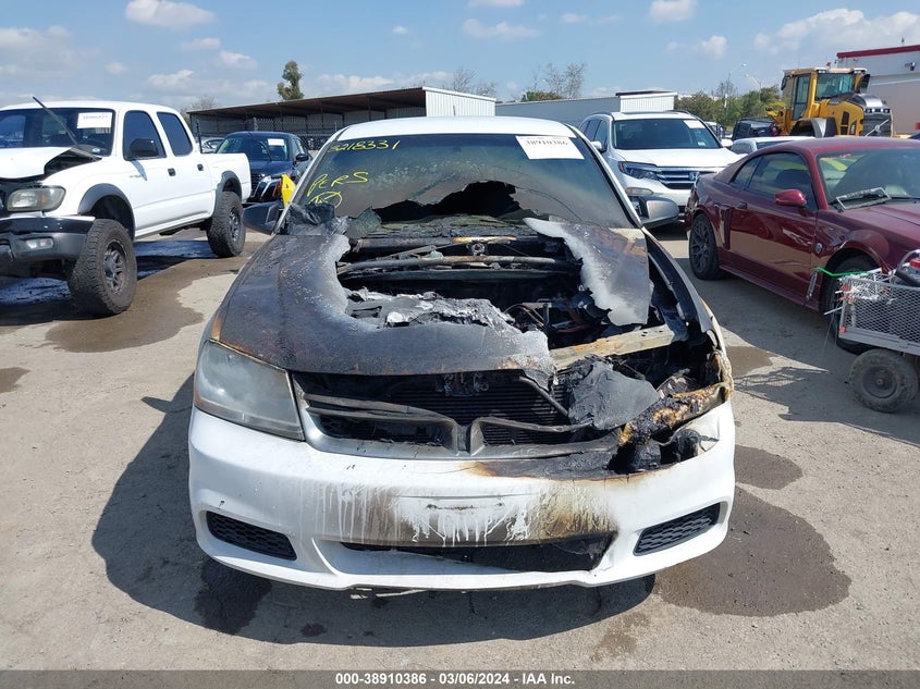 2013 DODGE AVENGER SE - 1C3CDZAB1DN563206