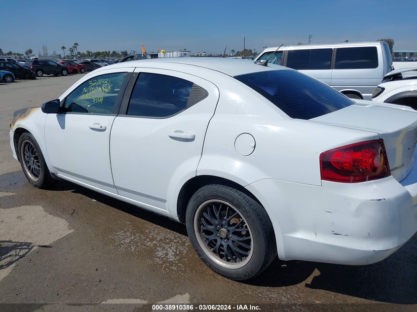2013 DODGE AVENGER SE - 1C3CDZAB1DN563206