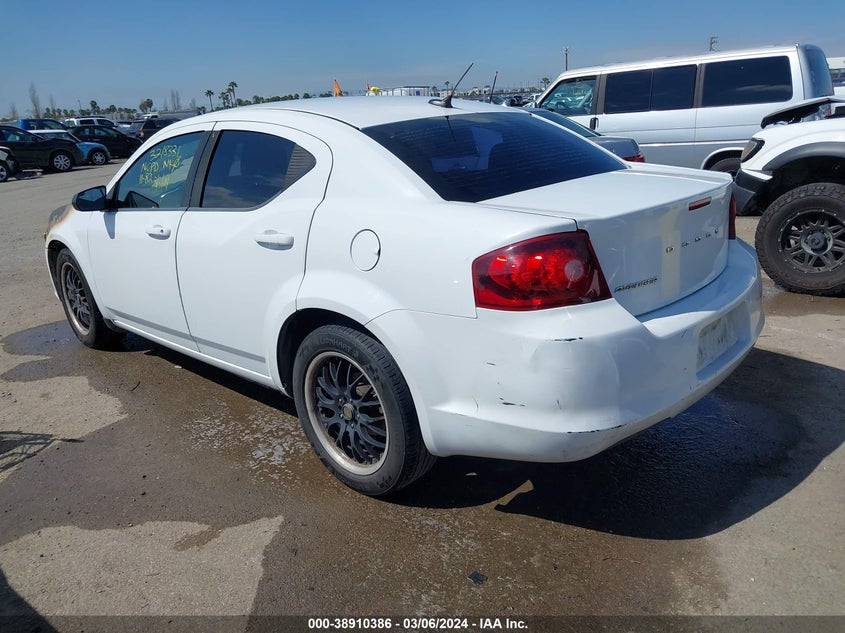 2013 DODGE AVENGER SE - 1C3CDZAB1DN563206