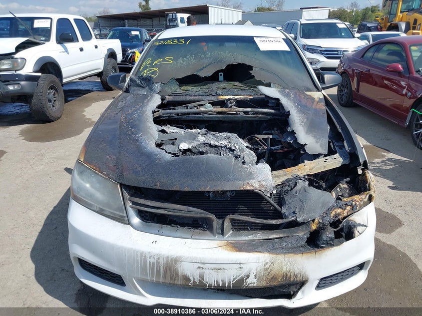 2013 DODGE AVENGER SE - 1C3CDZAB1DN563206