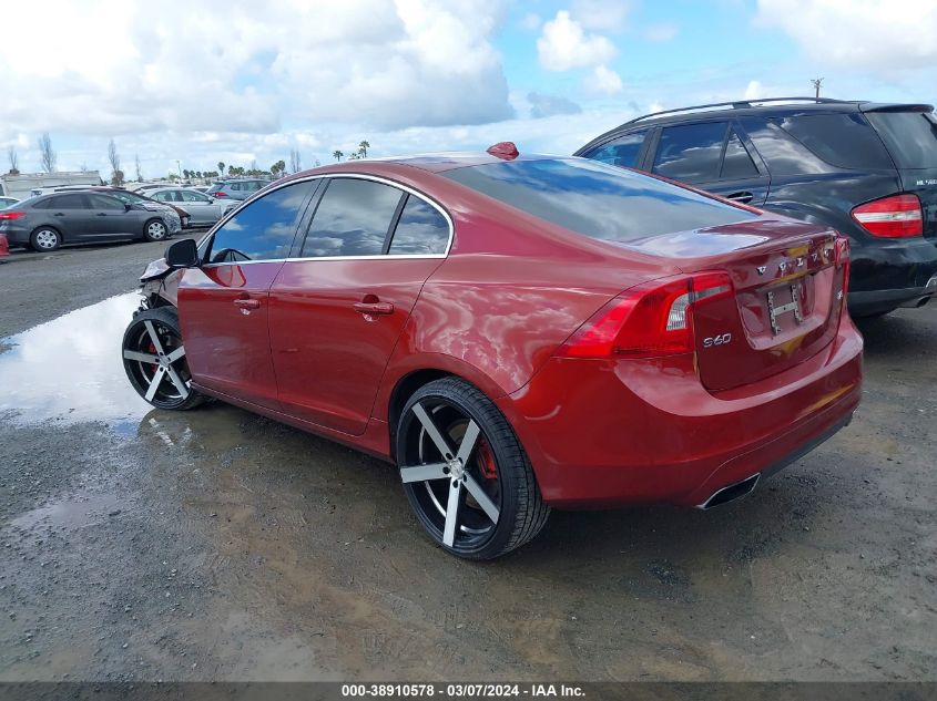 2014 Volvo S60 T5/T5 Platinum/T5 Premier/T5 Premier Plus VIN: YV1612FS9E2285413 Lot: 38910578