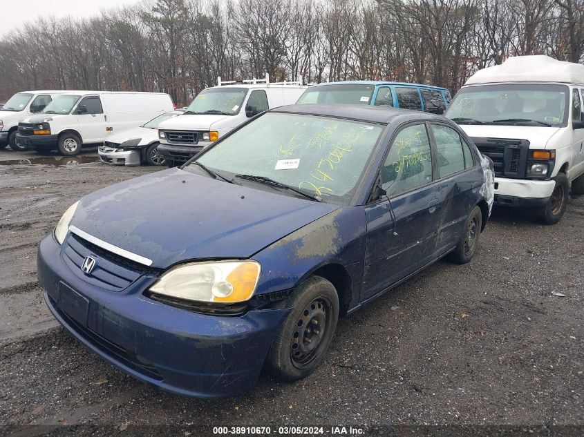 2003 Honda Civic Lx VIN: 2HGES16583H541257 Lot: 38910670