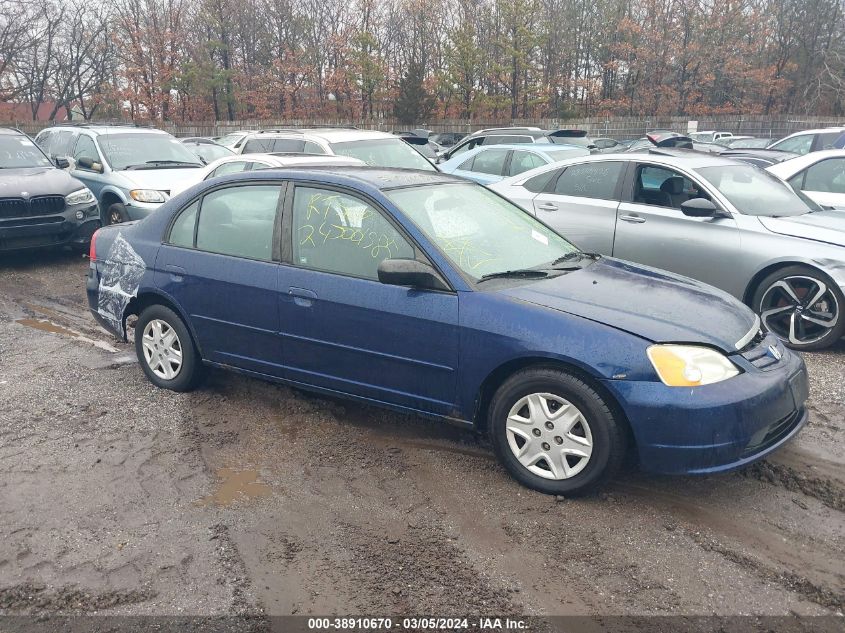 2003 Honda Civic Lx VIN: 2HGES16583H541257 Lot: 38910670