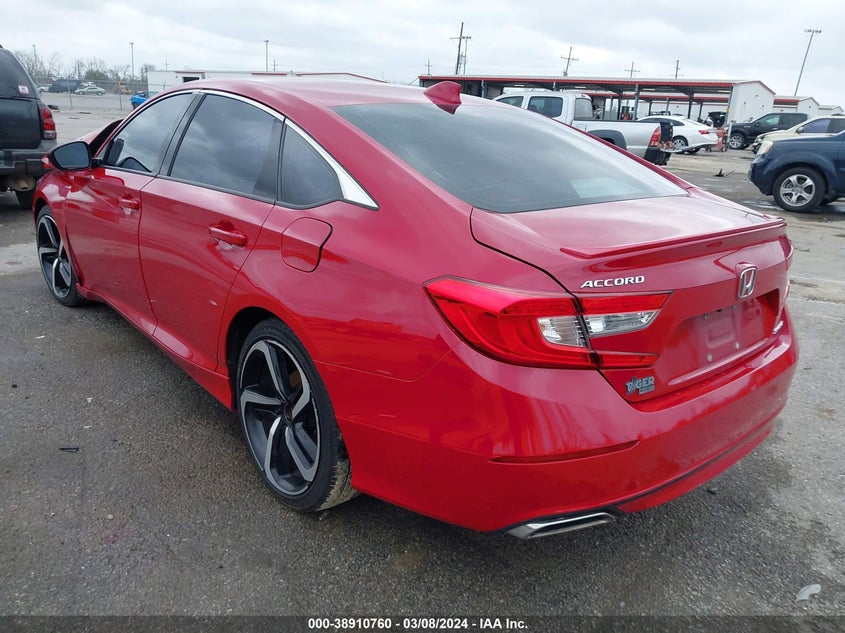 VIN 1HGCV1F38KA089465 2019 HONDA ACCORD SPORT