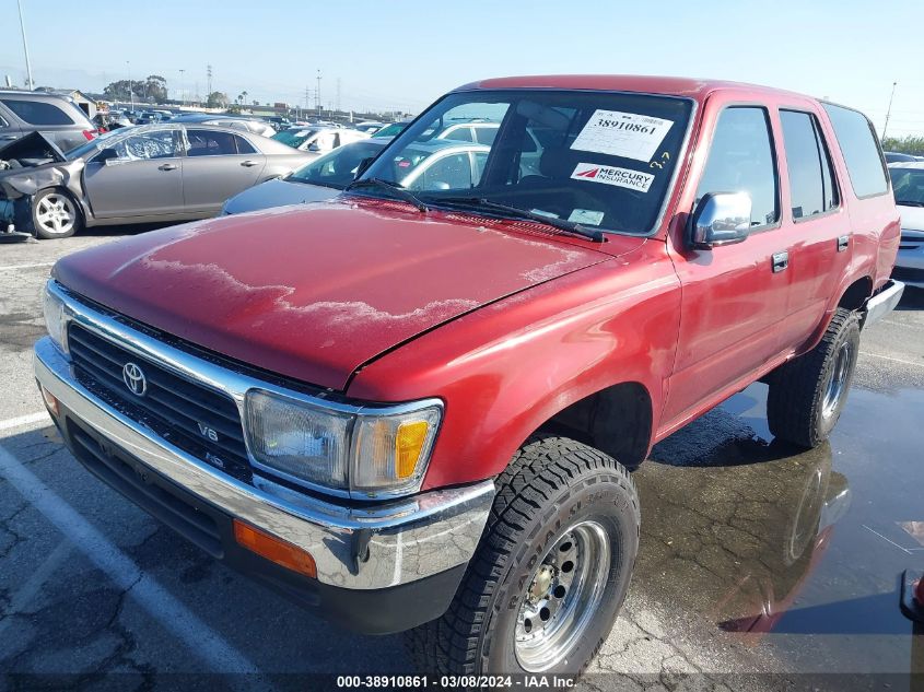 1992 Toyota 4Runner Vn29 Sr5 VIN: JT3VN29V5N0011587 Lot: 38910861