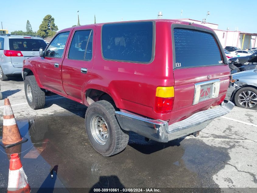 1992 Toyota 4Runner Vn29 Sr5 VIN: JT3VN29V5N0011587 Lot: 38910861