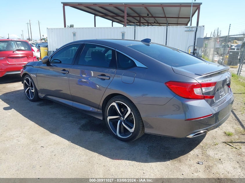 VIN 1HGCV2F38JA039069 2018 HONDA ACCORD SPORT