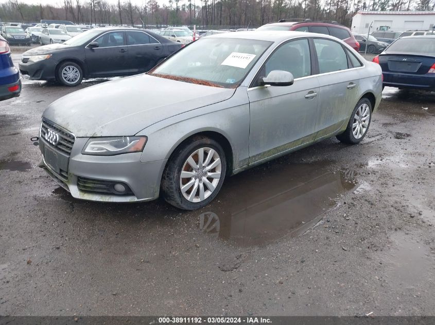 2011 Audi A4 2.0T Premium VIN: WAUFFAFL6BN049772 Lot: 38911192