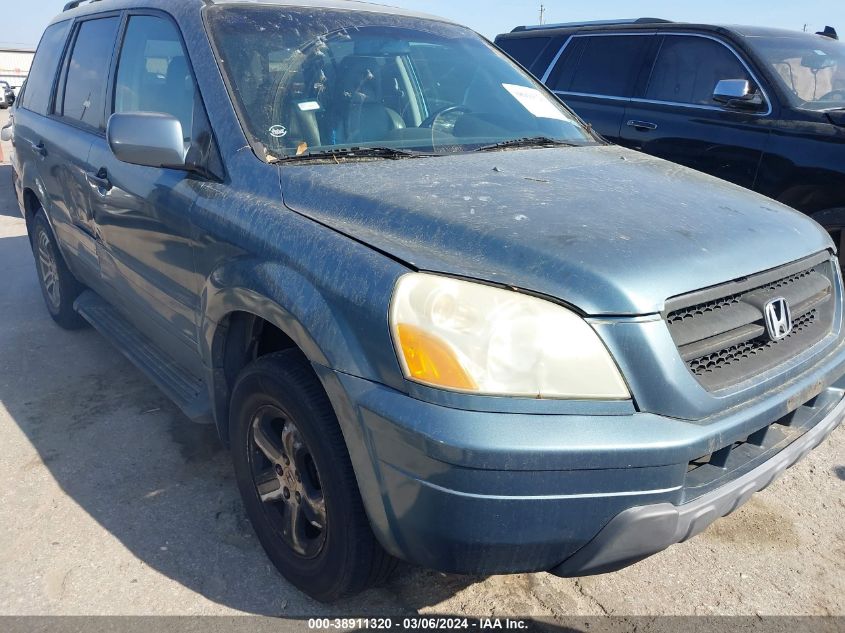 2005 Honda Pilot Ex-L VIN: 2HKYF18545H526116 Lot: 38911320