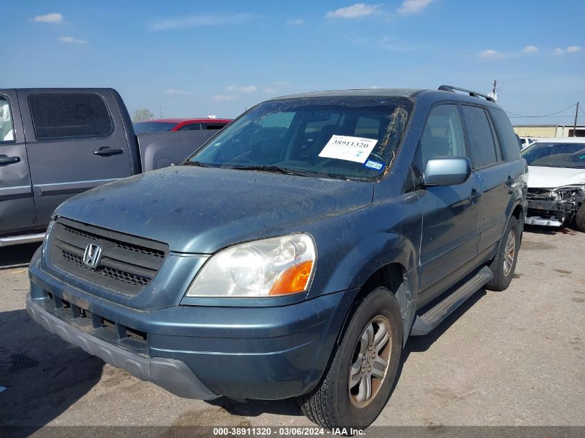 2005 Honda Pilot Ex-L VIN: 2HKYF18545H526116 Lot: 38911320