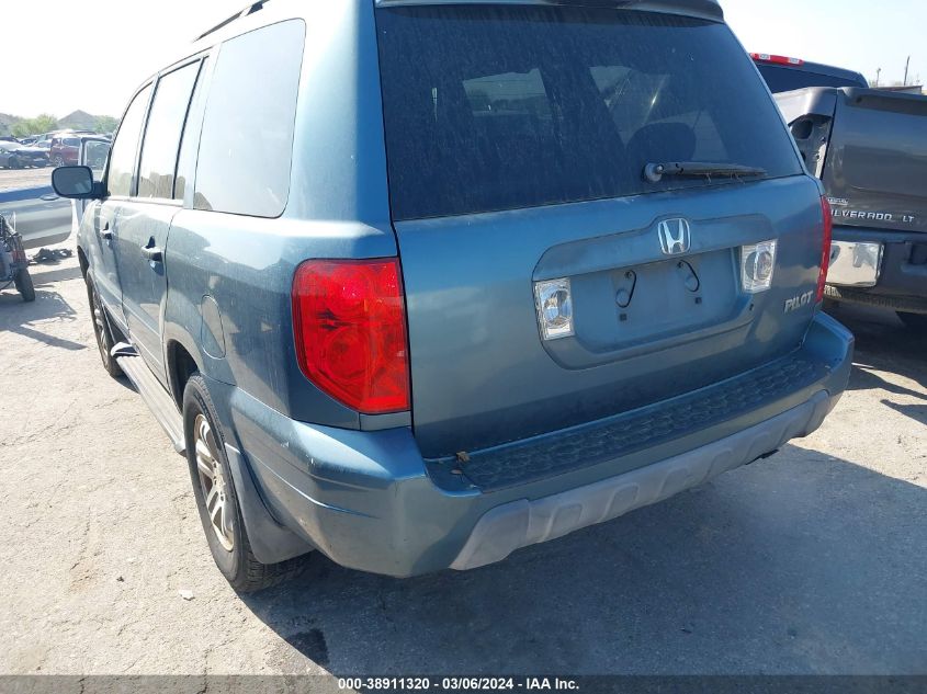 2005 Honda Pilot Ex-L VIN: 2HKYF18545H526116 Lot: 38911320