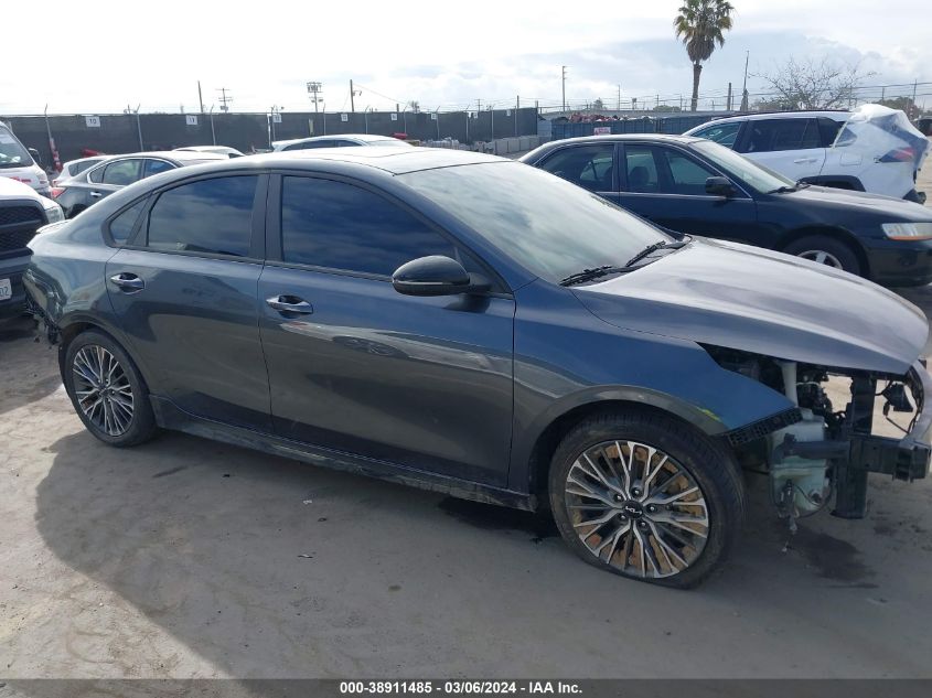 2022 Kia Forte Gt-Line VIN: 3KPF54AD8NE422228 Lot: 38911485