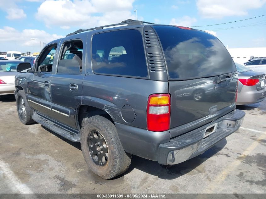 2002 Chevrolet Tahoe Ls VIN: 1GNEK13V72R259572 Lot: 38911599