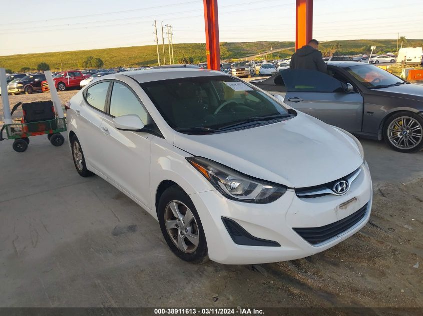 2014 Hyundai Elantra Se VIN: 5NPDH4AE9EH516170 Lot: 38911613