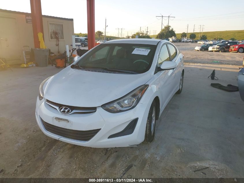 2014 Hyundai Elantra Se VIN: 5NPDH4AE9EH516170 Lot: 38911613