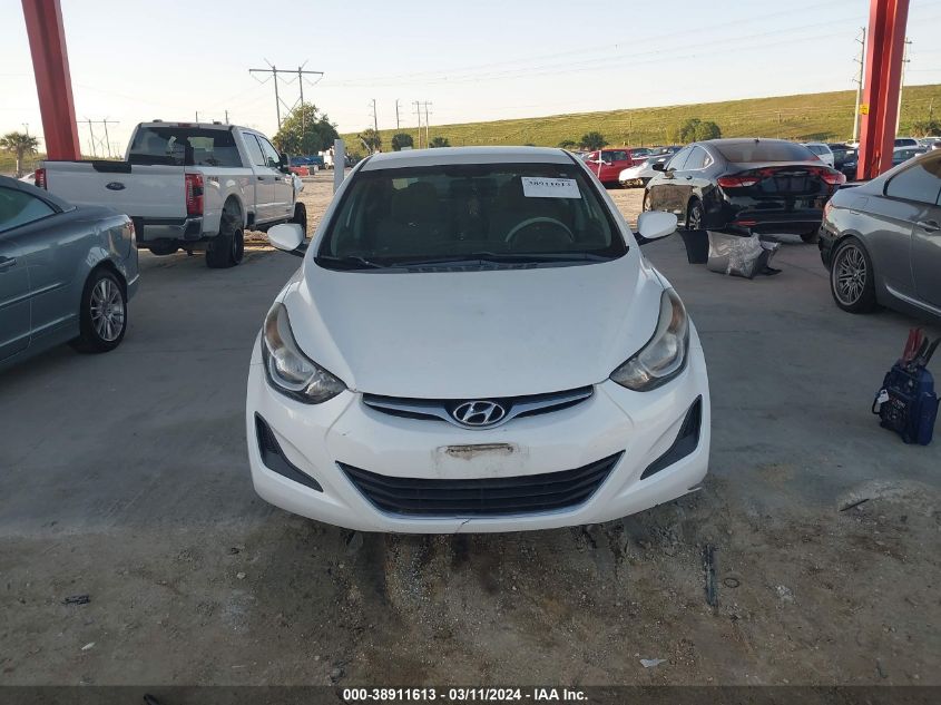 2014 Hyundai Elantra Se VIN: 5NPDH4AE9EH516170 Lot: 38911613