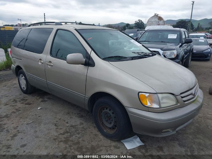 2001 Toyota Sienna Xle VIN: 4T3ZF13C21U373166 Lot: 38911682