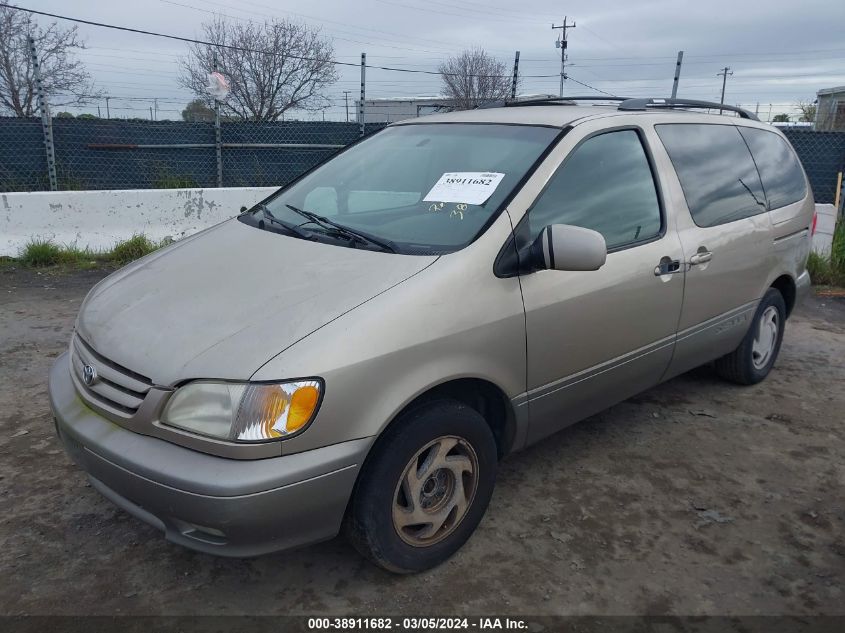 2001 Toyota Sienna Xle VIN: 4T3ZF13C21U373166 Lot: 38911682