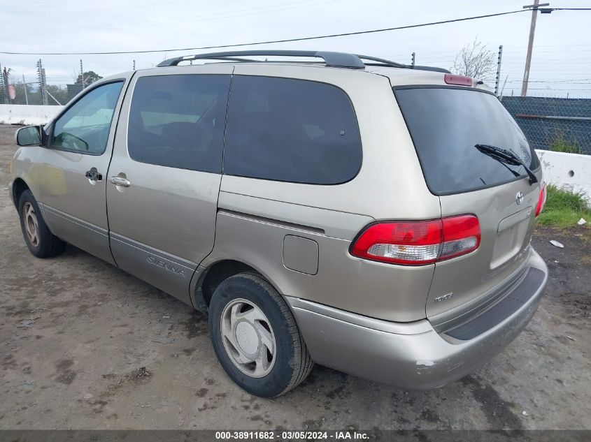 2001 Toyota Sienna Xle VIN: 4T3ZF13C21U373166 Lot: 38911682