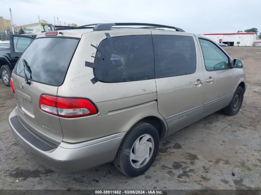 2001 Toyota Sienna Xle VIN: 4T3ZF13C21U373166 Lot: 38911682