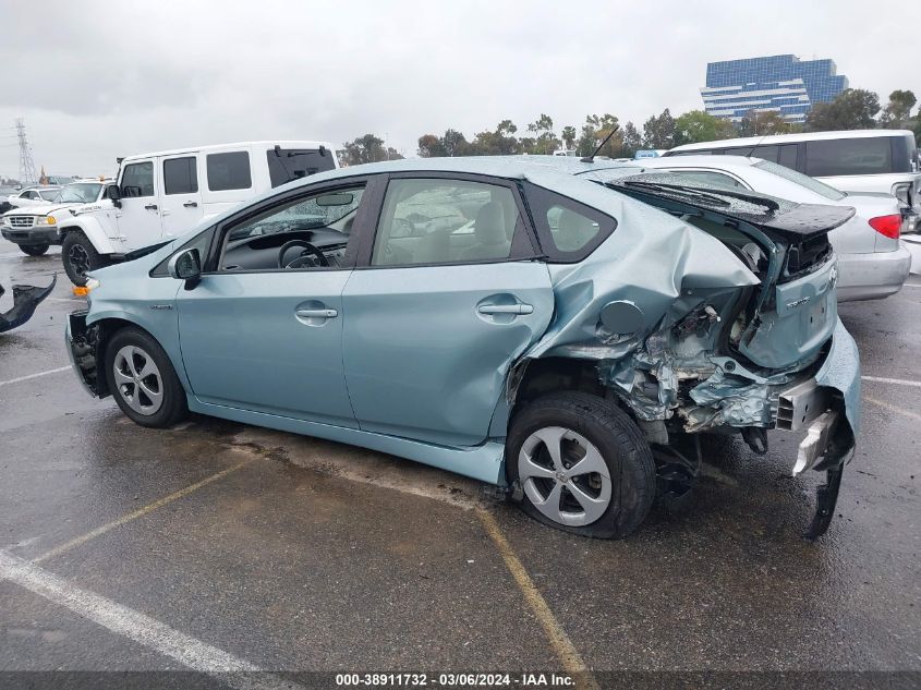 2013 Toyota Prius Two VIN: JTDKN3DU3D1714505 Lot: 38911732