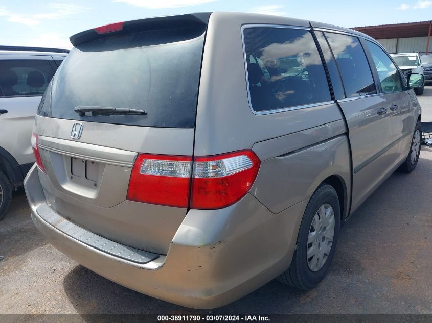 2007 Honda Odyssey Lx VIN: 5FNRL38217B037964 Lot: 38911790