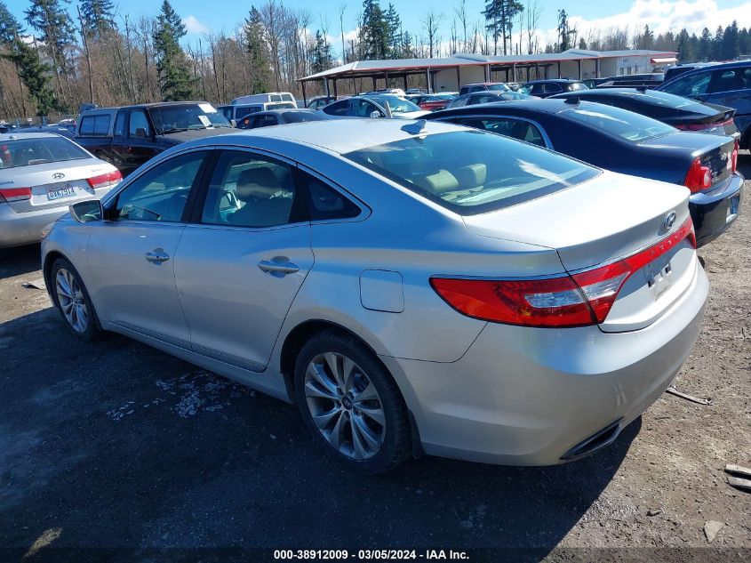 2012 Hyundai Azera VIN: KMHFG4JGXCA176962 Lot: 38912009