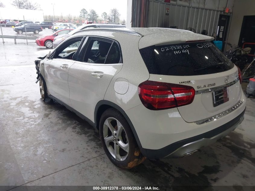 2019 MERCEDES-BENZ GLA 250 VIN: WDCTG4GB0KU011304