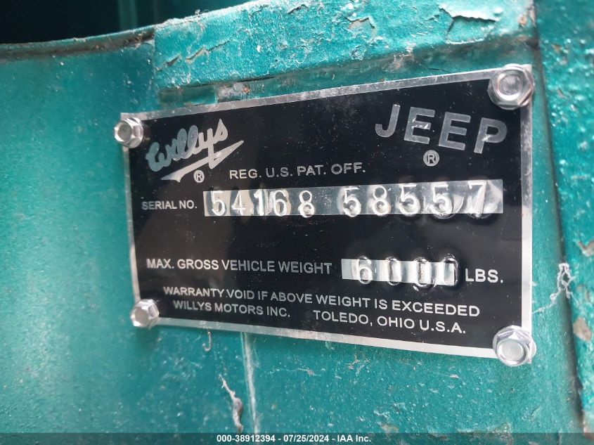 5416858557 1961 Jeep - Cj