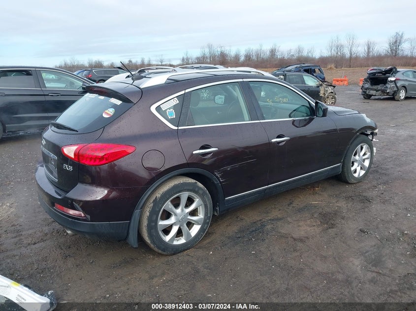 2010 Infiniti Ex35 Journey VIN: JN1AJ0HR1AM750878 Lot: 38912403