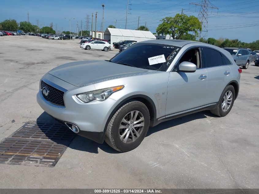 2017 Infiniti Qx70 VIN: JN8CS1MU2HM143678 Lot: 38912525