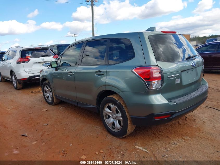 2017 Subaru Forester 2.5I VIN: JF2SJAAC7HH508694 Lot: 38912669