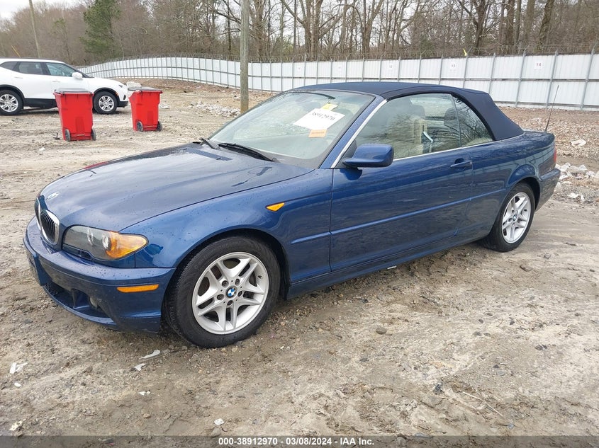 2004 BMW 325Ci VIN: WBABW33444PL26191 Lot: 38912970