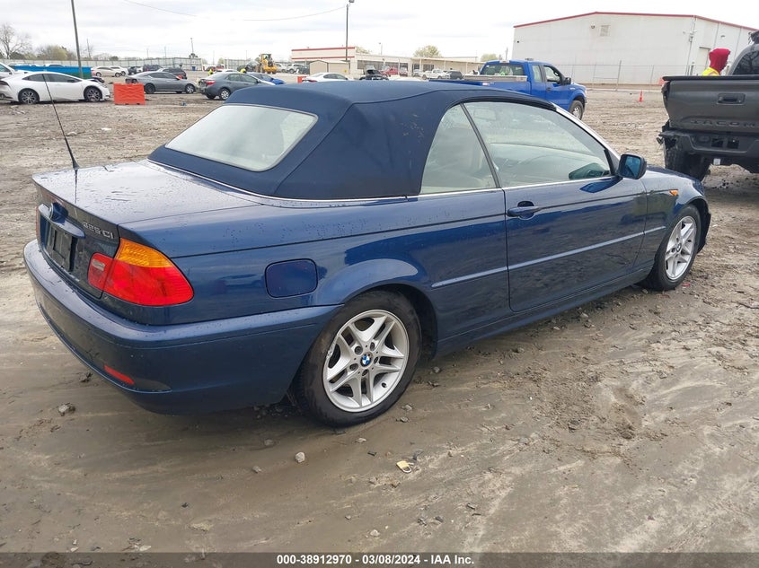 2004 BMW 325Ci VIN: WBABW33444PL26191 Lot: 38912970