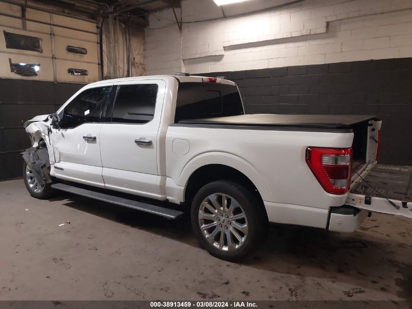 2021 Ford F-150 Limited VIN: 1FTFW1ED3MFA84943 Lot: 38913459