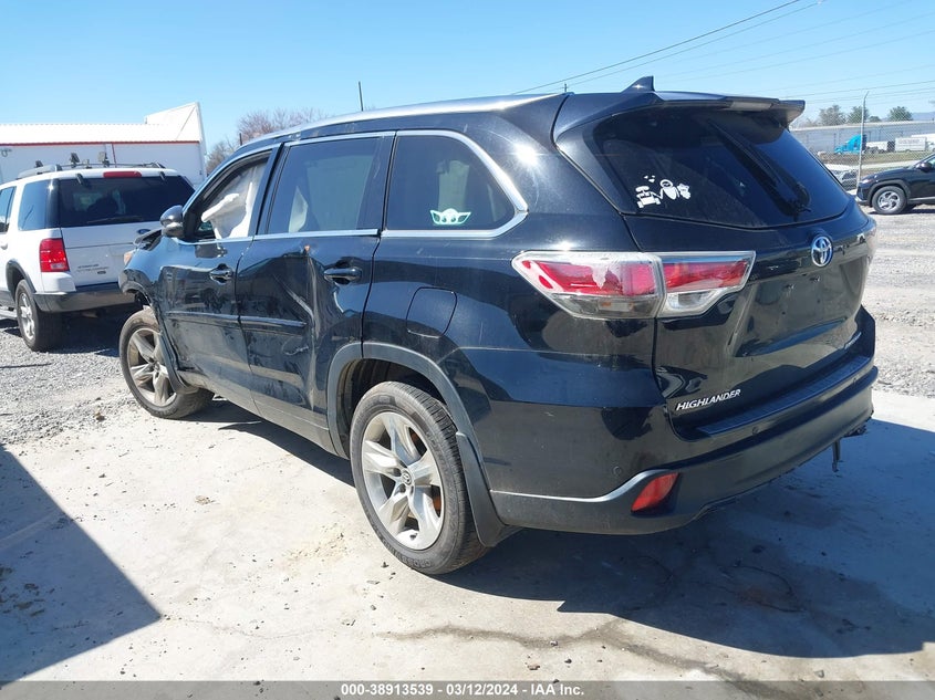 2016 TOYOTA HIGHLANDER LIMITED/LTD PLATINUM - 5TDDKRFH6GS309475