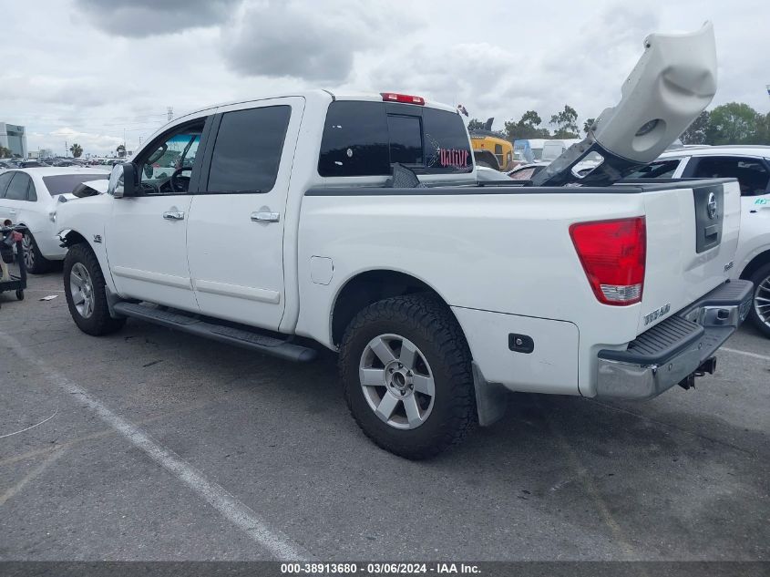 2004 Nissan Titan Le VIN: 1N6AA07B44N581243 Lot: 38913680