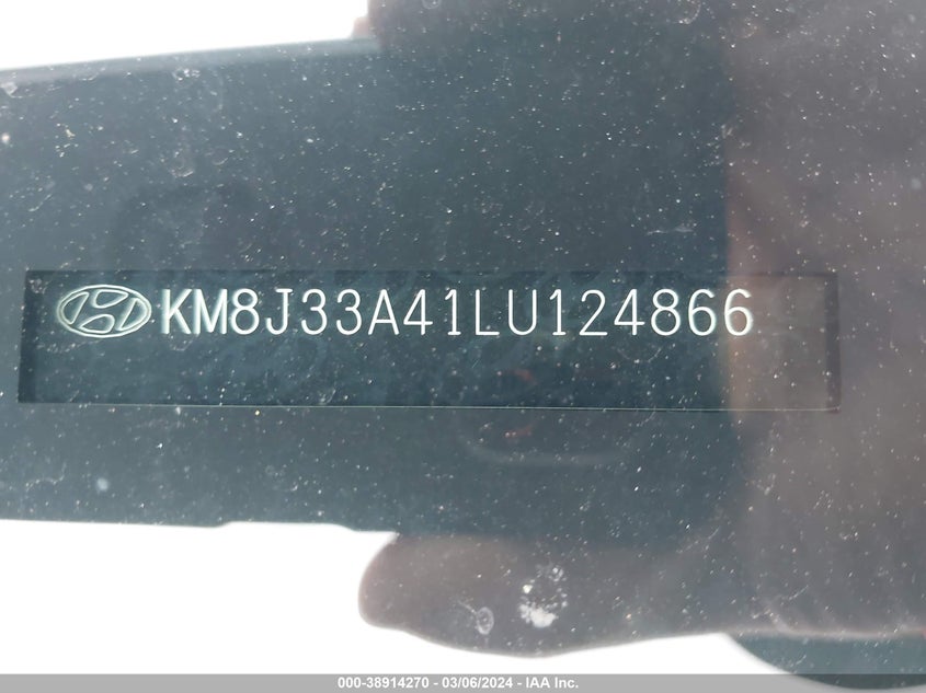 VIN KM8J33A41LU124866 2020 HYUNDAI TUCSON LIMITED/SEL/SPORT/ULTIMAT