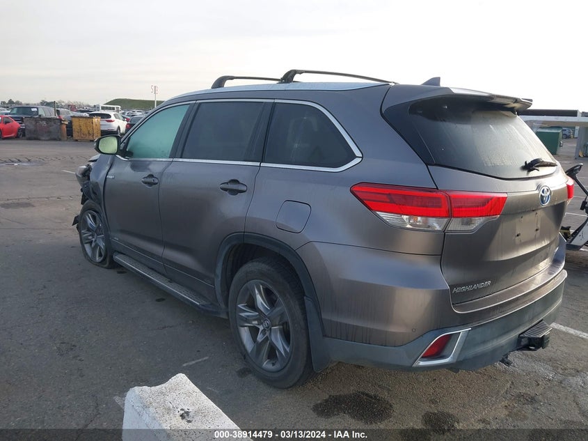 2018 TOYOTA HIGHLANDER HYBRID VIN: 5TDDGRFH4JS051532