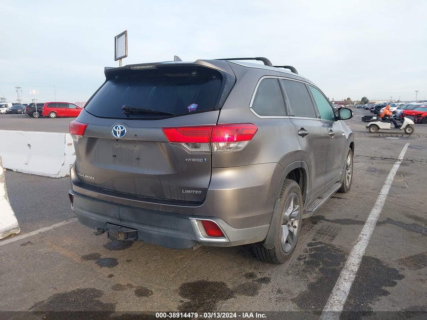 2018 TOYOTA HIGHLANDER HYBRID VIN: 5TDDGRFH4JS051532