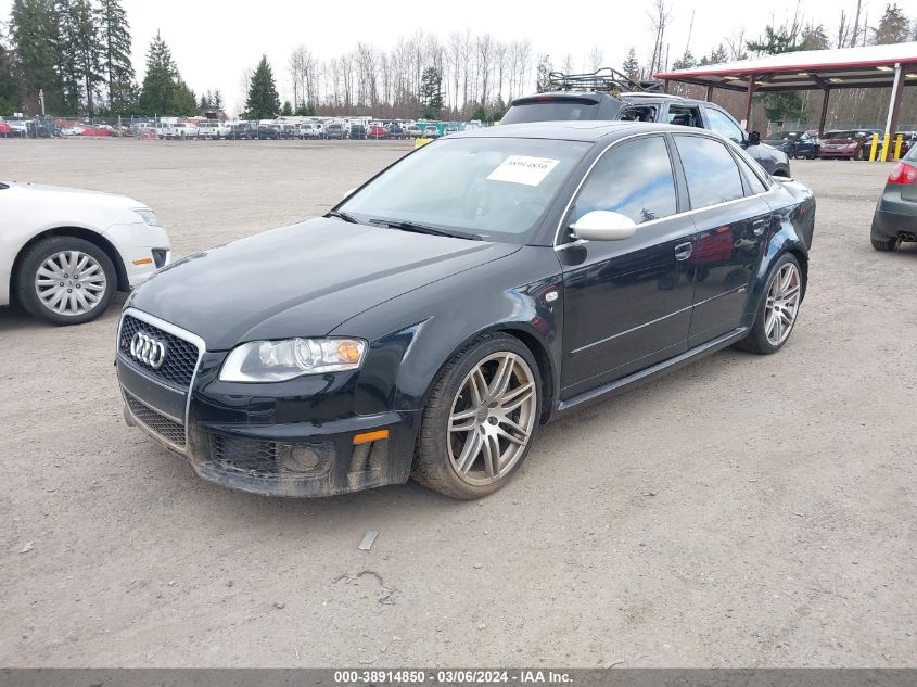 2007 Audi Rs 4 4.2L VIN: WUARU78E87N907888 Lot: 38914850