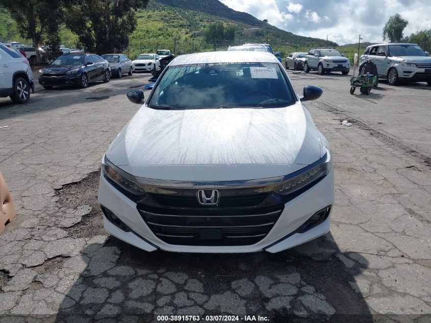 2021 Honda Accord Sport VIN: 1HGCV1F32MA095684 Lot: 38915763