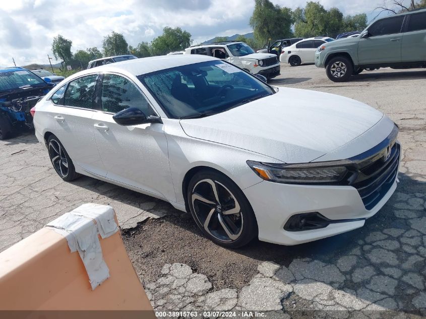 2021 Honda Accord Sport VIN: 1HGCV1F32MA095684 Lot: 38915763