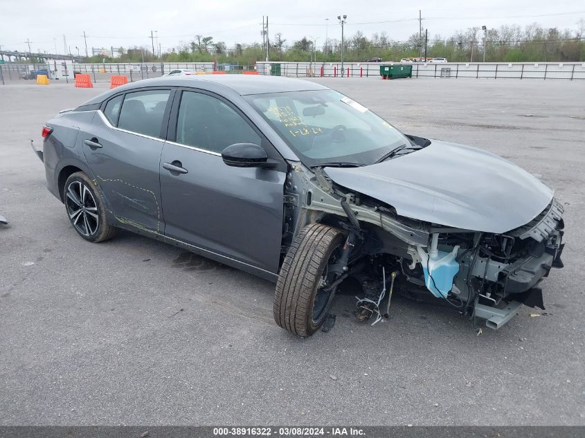 2022 Nissan Sentra Sr Xtronic Cvt VIN: 3N1AB8DV3NY258578 Lot: 38916322