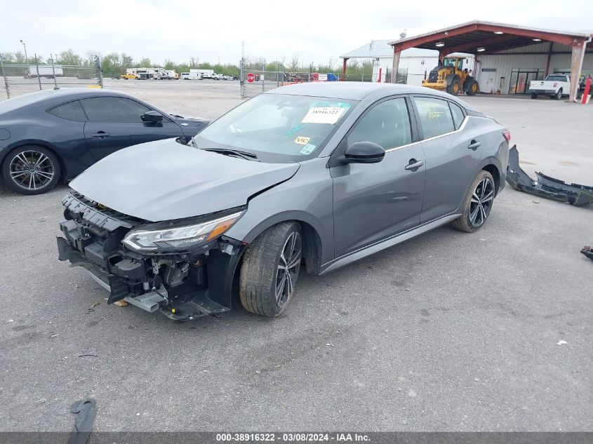 2022 Nissan Sentra Sr Xtronic Cvt VIN: 3N1AB8DV3NY258578 Lot: 38916322