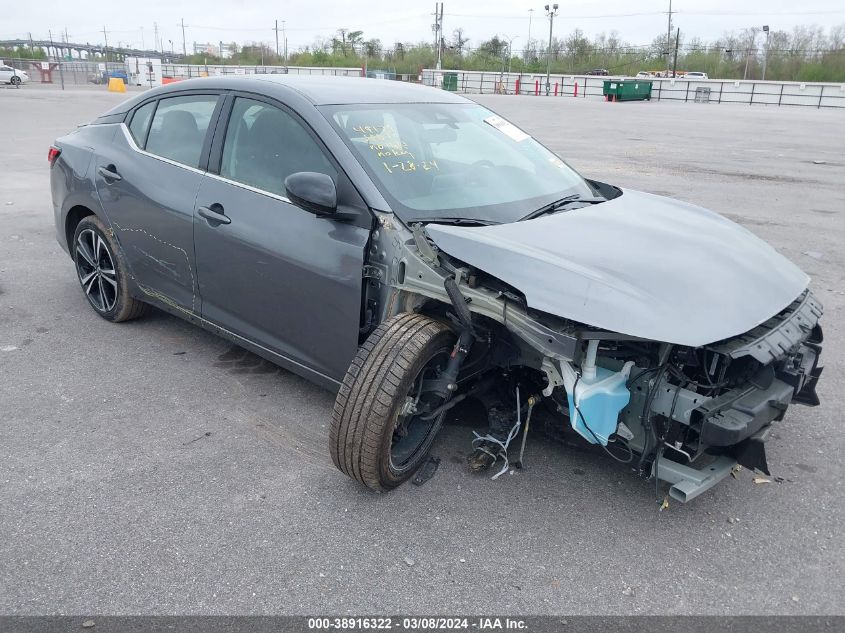 2022 Nissan Sentra Sr Xtronic Cvt VIN: 3N1AB8DV3NY258578 Lot: 38916322