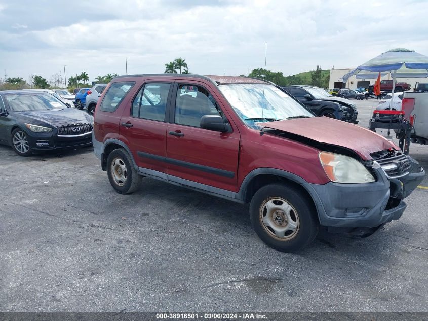 2004 Honda Cr-V Lx VIN: SHSRD68404U208241 Lot: 38916501