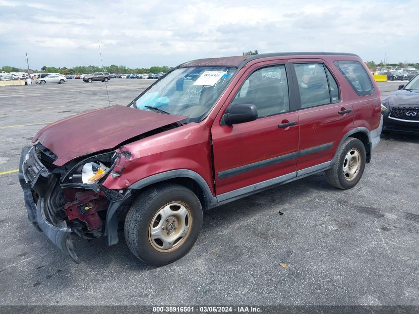 2004 Honda Cr-V Lx VIN: SHSRD68404U208241 Lot: 38916501